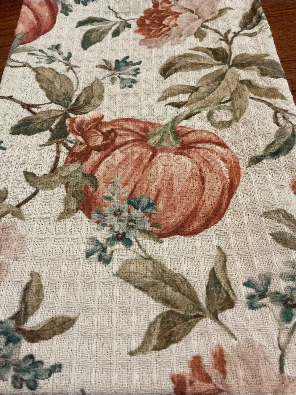 Shabby Chic Fall / Autumn Kitchen Towels - Set of 3